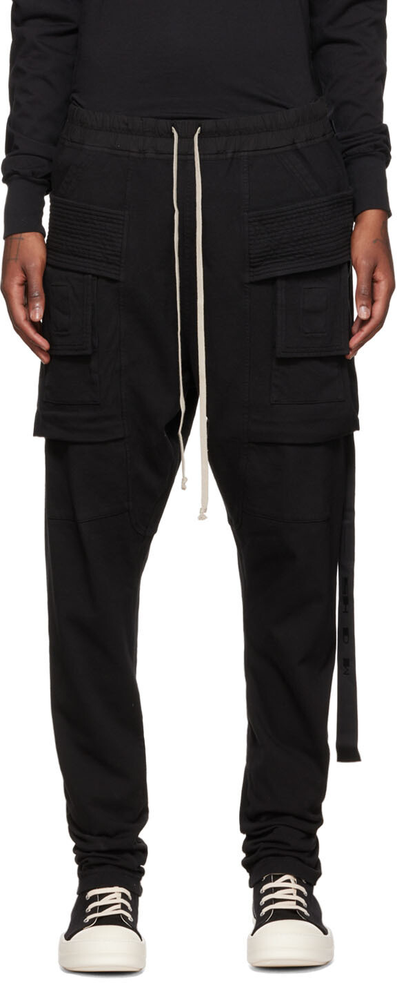 

Черные брюки карго Creatch Rick Owens Drkshdw, Черный