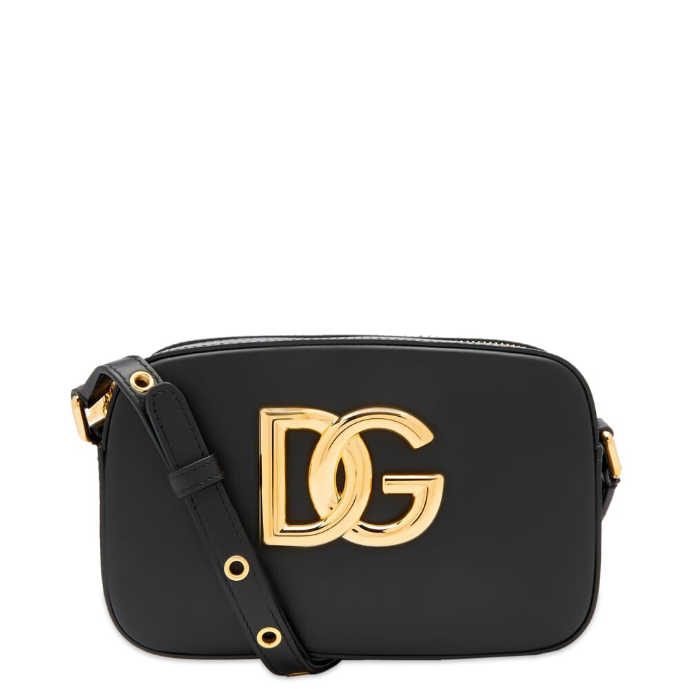 

Сумка Dolce & Gabbana Contrast Logo Leather Cross Body Bag