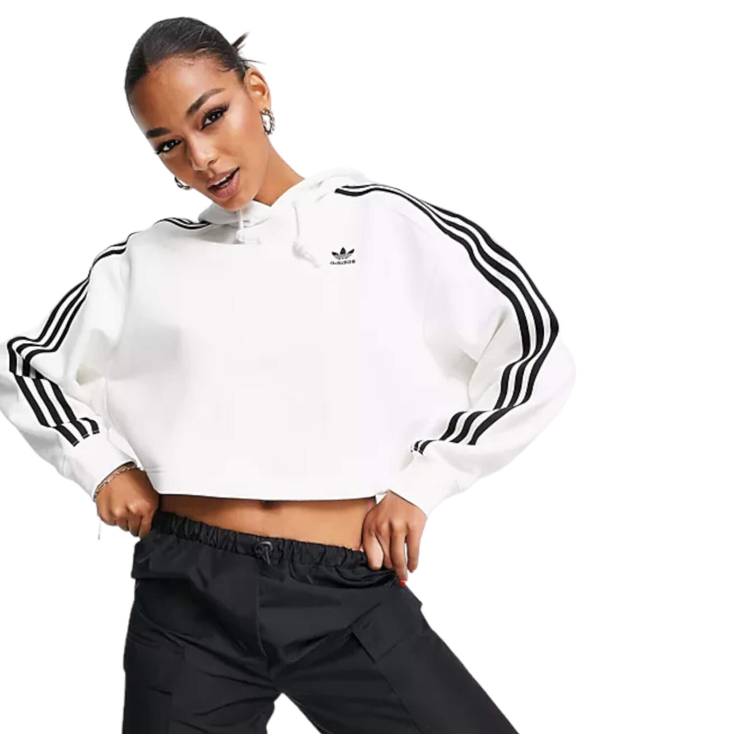 

Толстовка Adidas Originals Cropped, белый