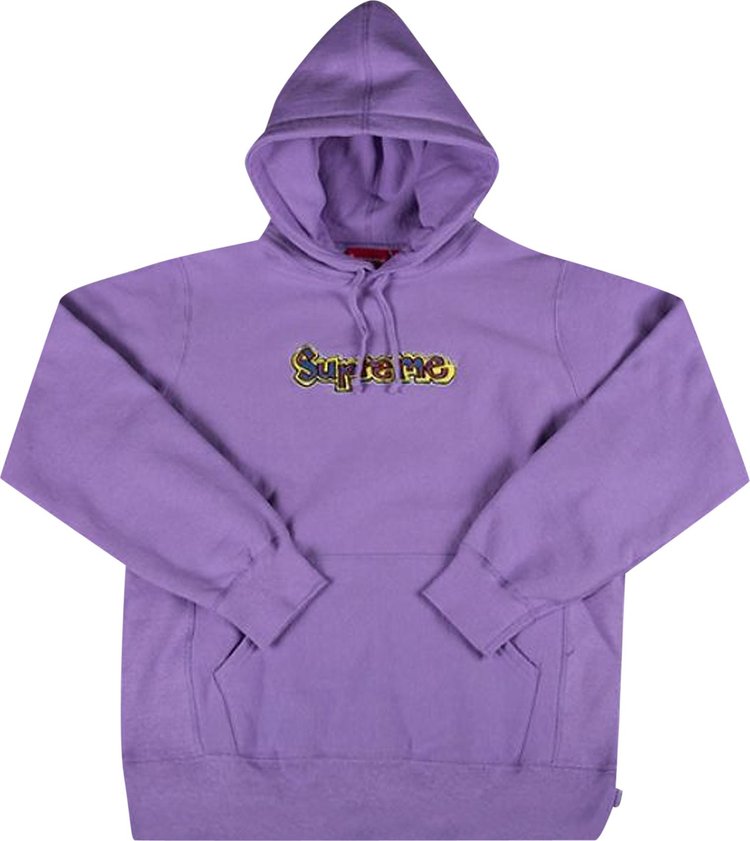 толстовка supreme gonz logo hooded sweatshirt black черный Толстовка Supreme Gonz Logo Hooded Sweatshirt 'Violet', фиолетовый