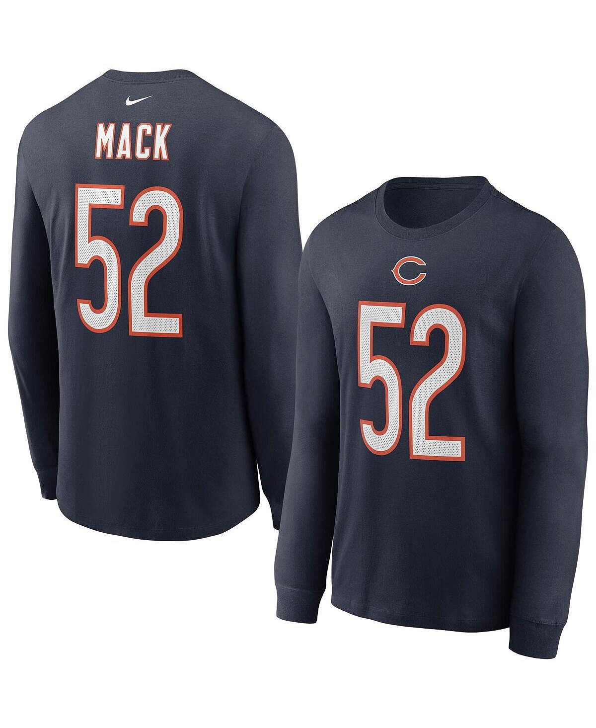 

Футболка с длинным рукавом Nike Khalil Mack Chicago Bears Size M, темно-синий