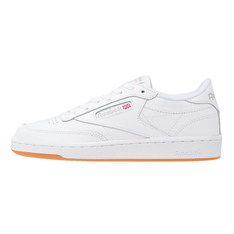 Кеды Reebok Classic Club C 85, белый/коричневый – купить с доставкой из ...
