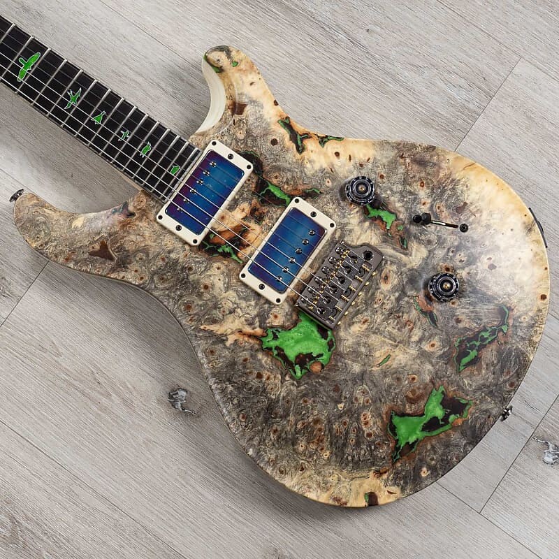 

Гитара PRS Paul Reed Smith Private Stock Custom 24, Buckeye Burl, зеленая смола PS-09794