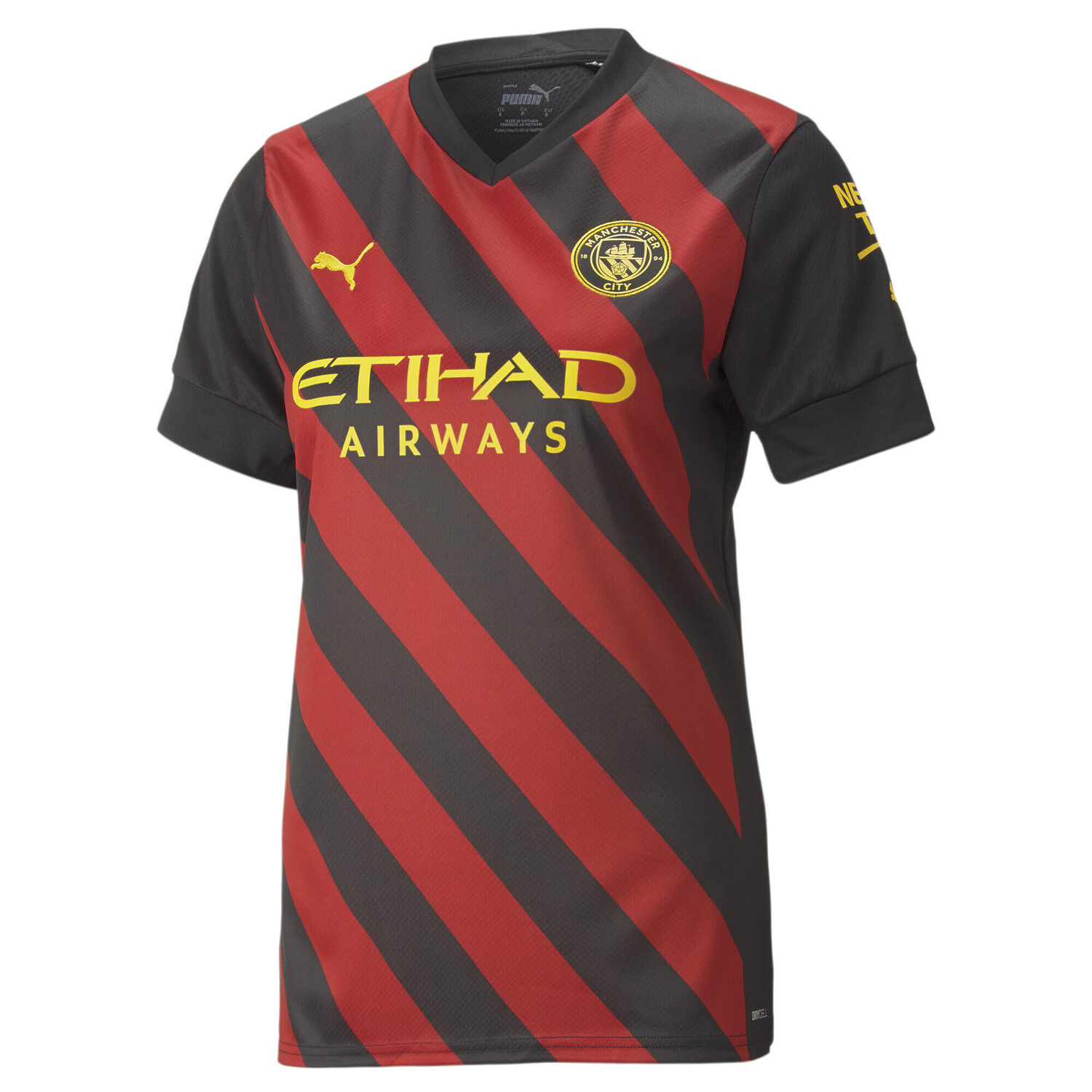 

Манчестер Сити ФК Футболка 22/23 Away для женщин PUMA, черный Красный