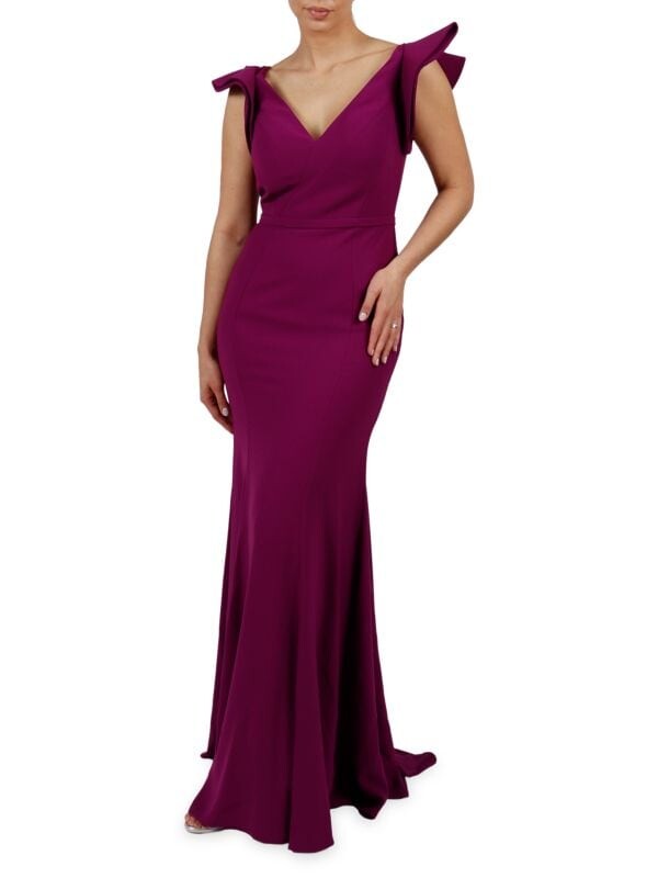 

Платье русалки Rene Ruiz Collection с v-образным вырезом, amethyst