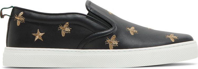 Кроссовки Gucci Slip-On Bees - Black, черный - фото