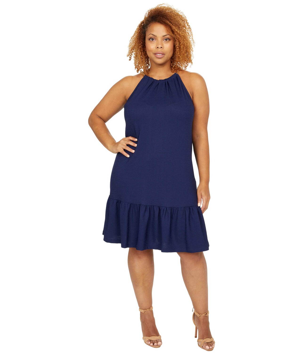 

Платье MICHAEL Michael Kors, Pucker Chain Halter Dress