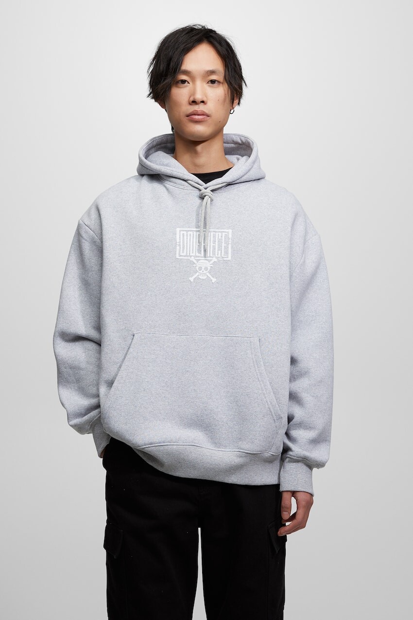 

Толстовка с капюшоном Pull&Bear, серый