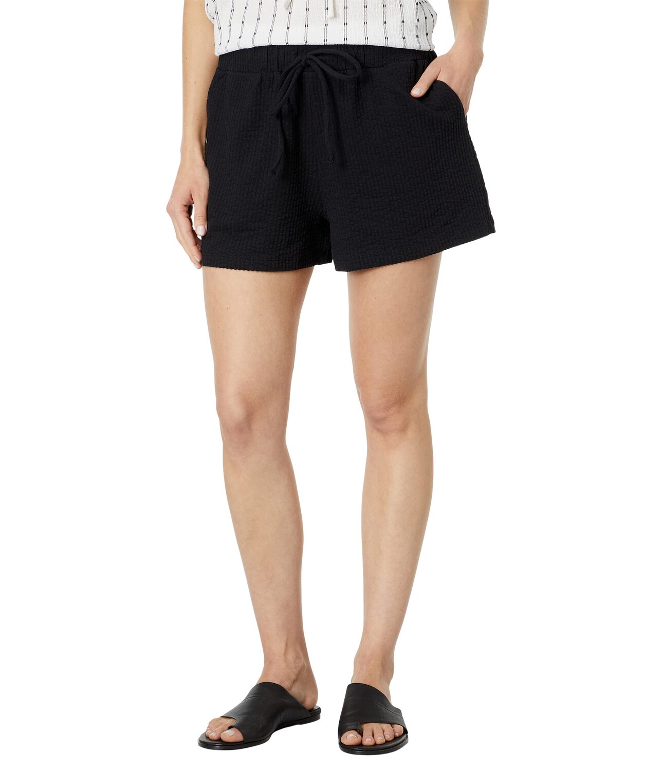 Шорты Madewell, Seersucker Drawstring Shorts