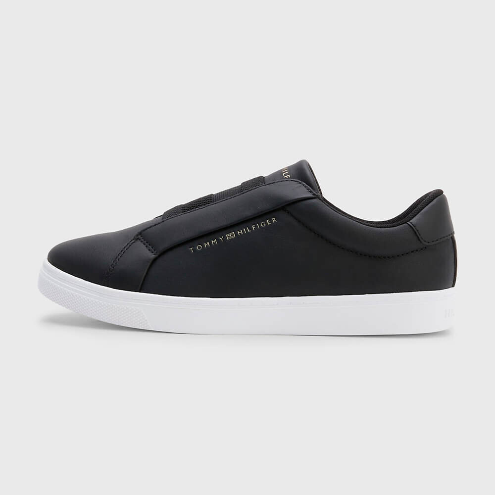 

Кроссовки Tommy Hilfiger Leather Slip-on, черный