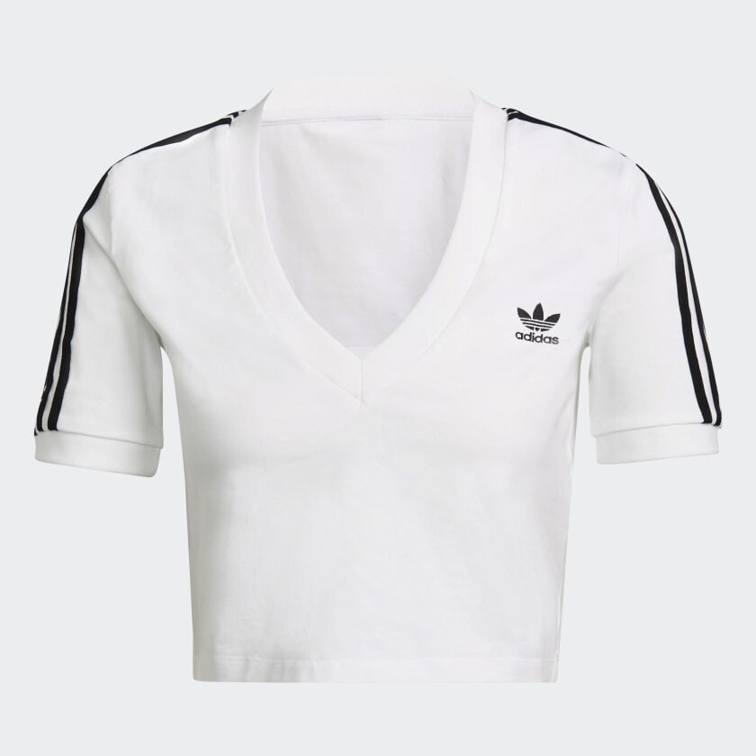 

Топ adidas Adicolor Classics Crop, белый/черный