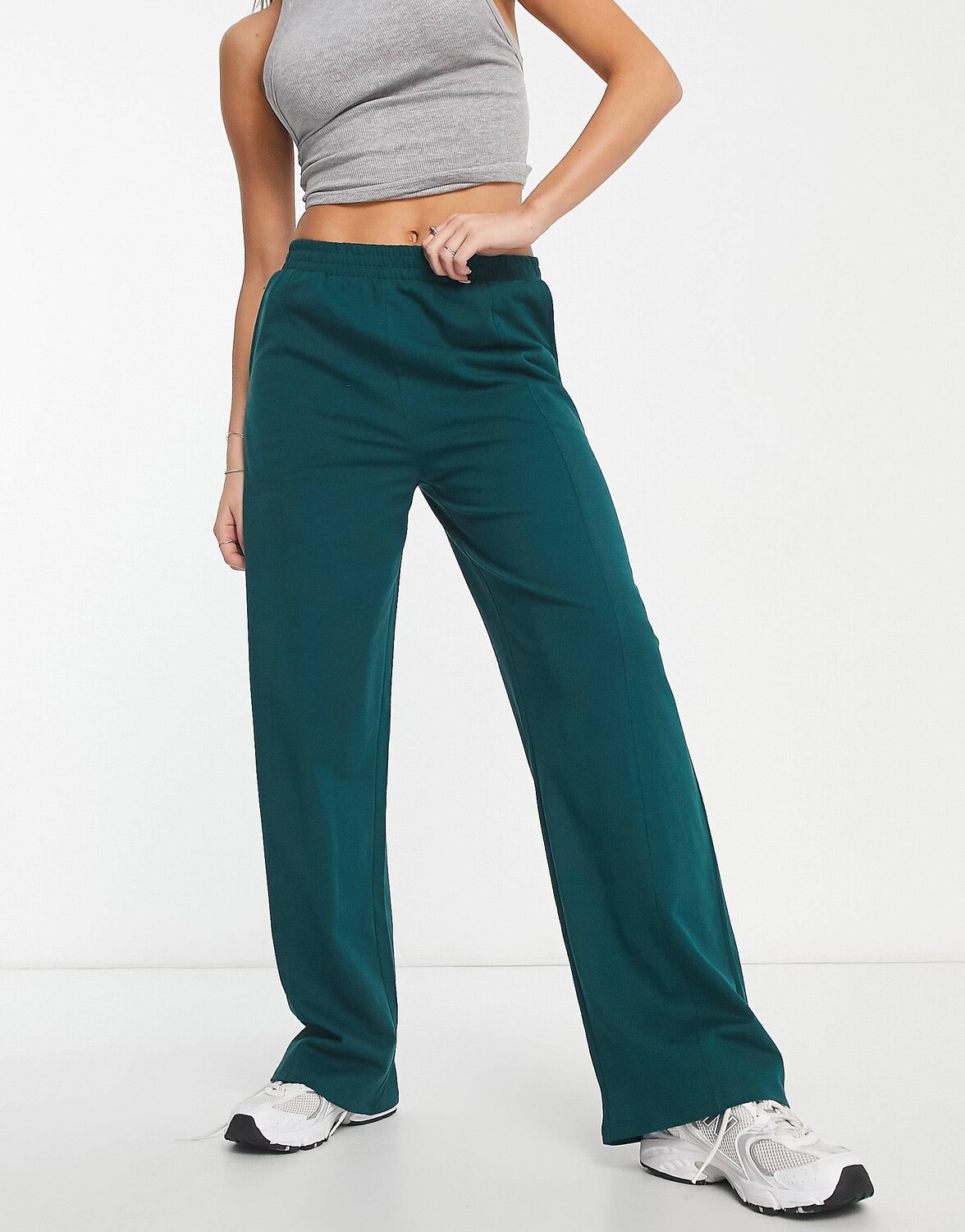 

Темно-зеленые джоггеры прямого кроя ASOS DESIGN