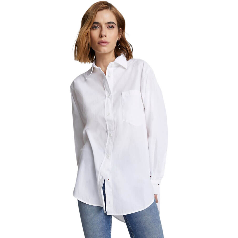 

Рубашка оверсайз Tommy Hilfiger Solid, белый