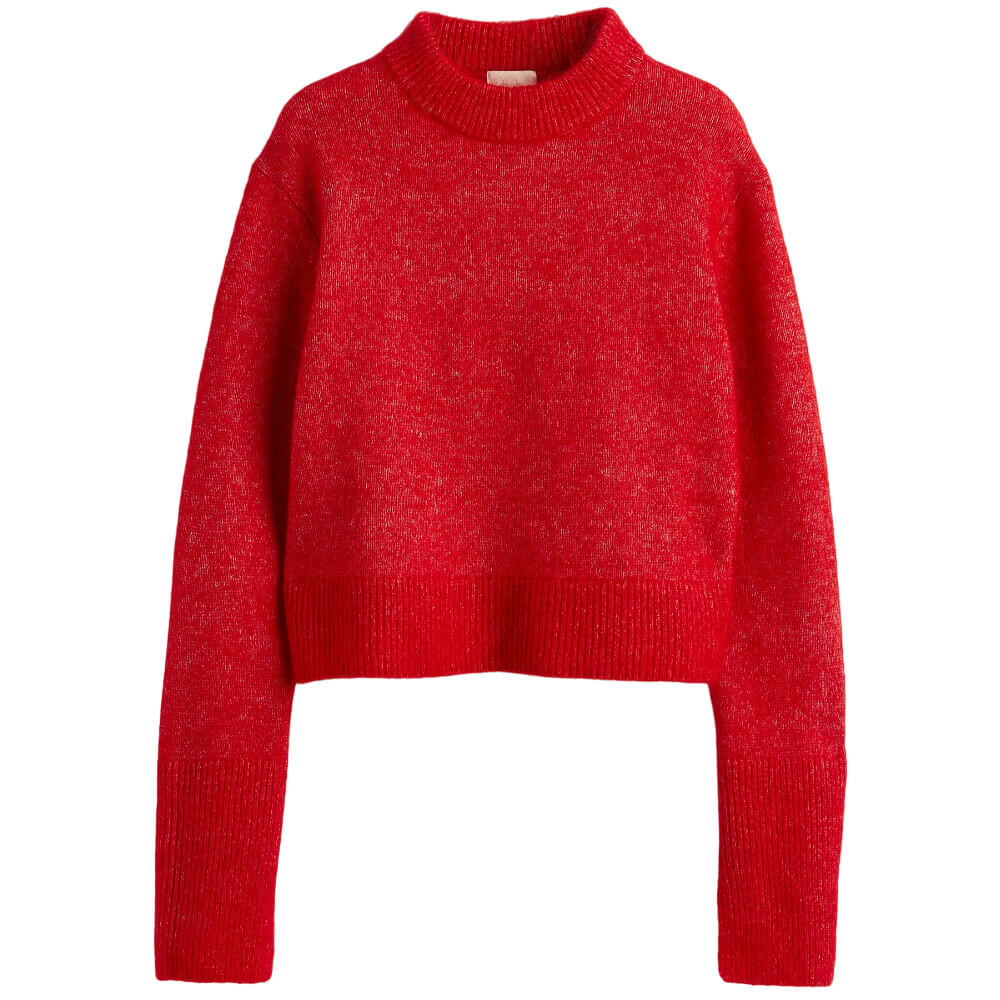 

Джемпер H&M Trend Mohair-blend Fine-knit, красный