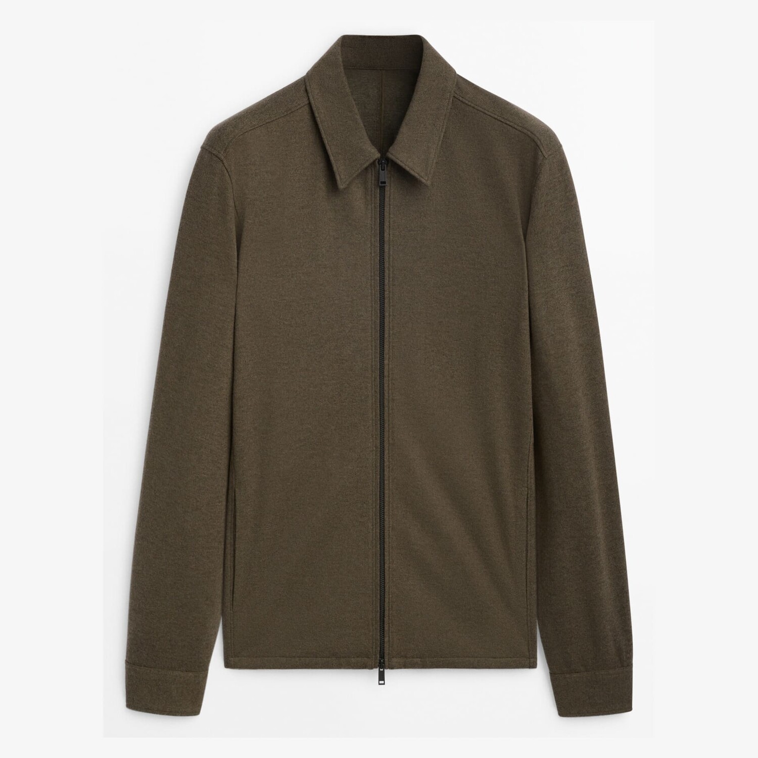 

Куртка Massimo Dutti With Central Zip, серо-коричневый
