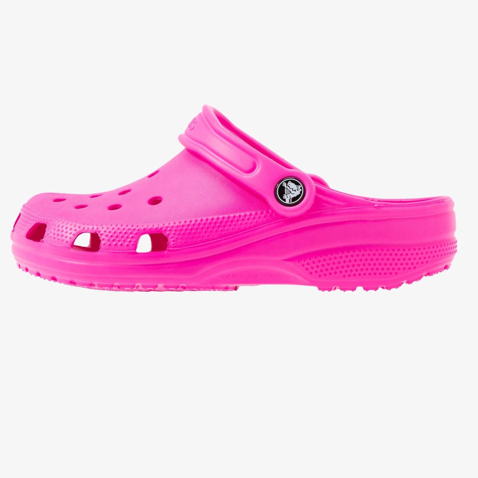 Сабо Crocs Classic Clogs, ярко-розовый универсальные сабо crocs для малышей цвет black gum
