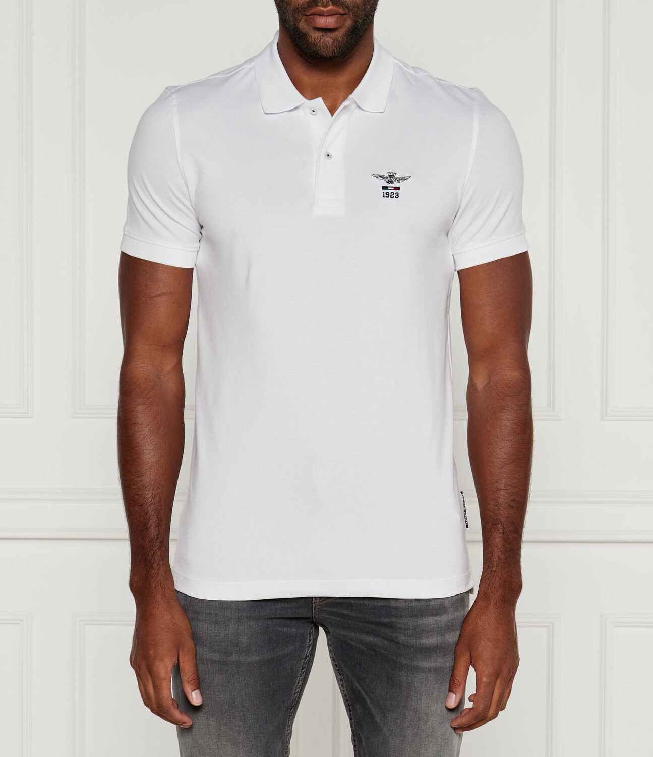 

Поло Aeronautica Militare Slim Fit, белый
