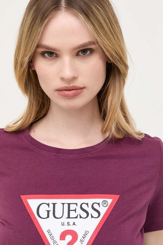 

Футболка из хлопка Guess, фиолетовый