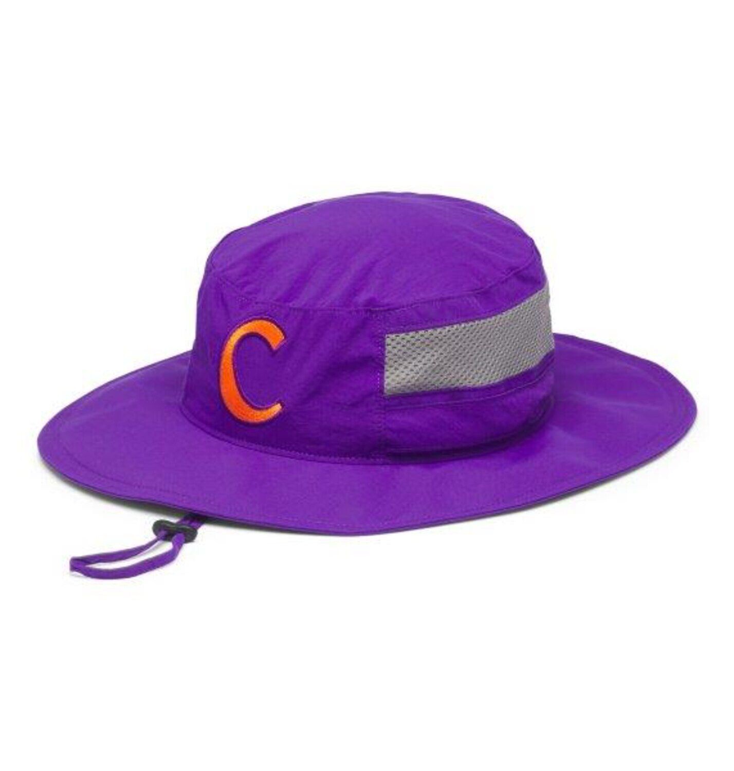 

Мужская шляпа-ведро Columbia Purple Clemson Tigers Bora Bora Booney II Omni-Shade