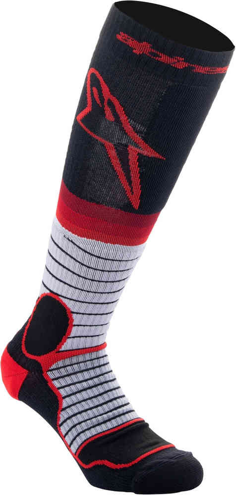 Профессиональные носки для мотокросса Alpinestars, черный красный