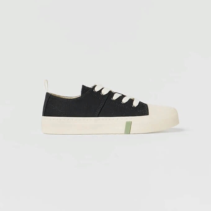 

Кеды Zara Cotton, черный/белый
