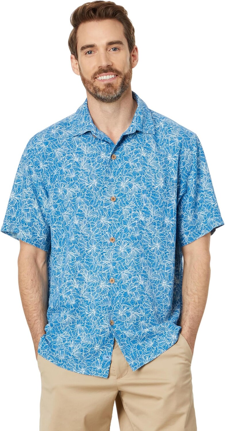 

Рубашка Tommy Bahama High Tide Hibiscus, цвет Indigo Coast