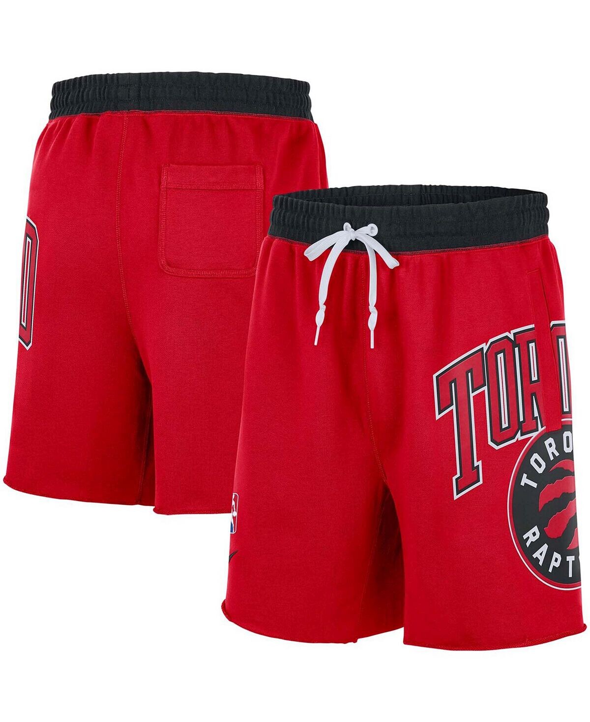 

Мужские красные флисовые шорты toronto raptors 75th anniversary courtside Nike, красный