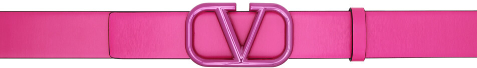 

Розовый пояс с логотипом Vlogo Valentino Garavani