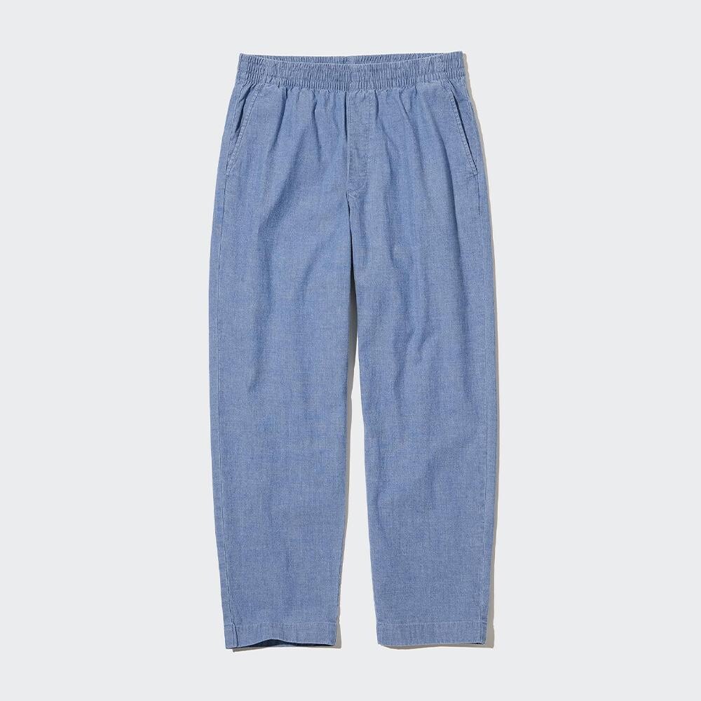 

Эластичные укороченные брюки унисекс Uniqlo, синий