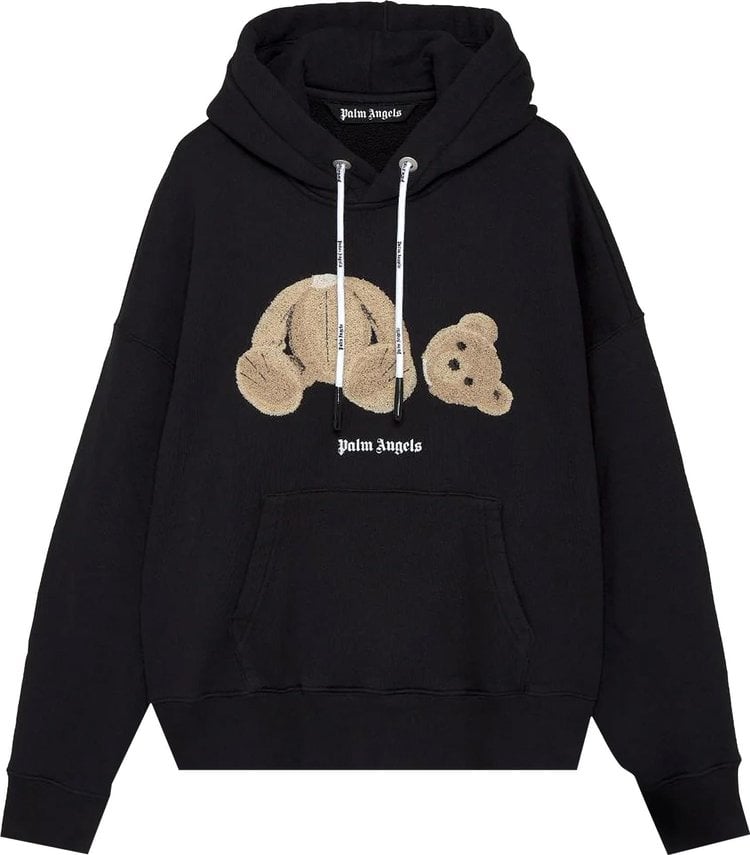 Худи Palm Angels Bear Hoodie 'Black/Brown', черный - фото