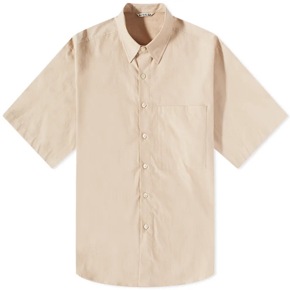 

Рубашка Auralee Finx Short Sleeve, бежевый