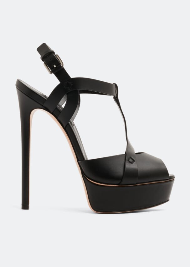

Сандалии CASADEI Flora platform sandals, черный