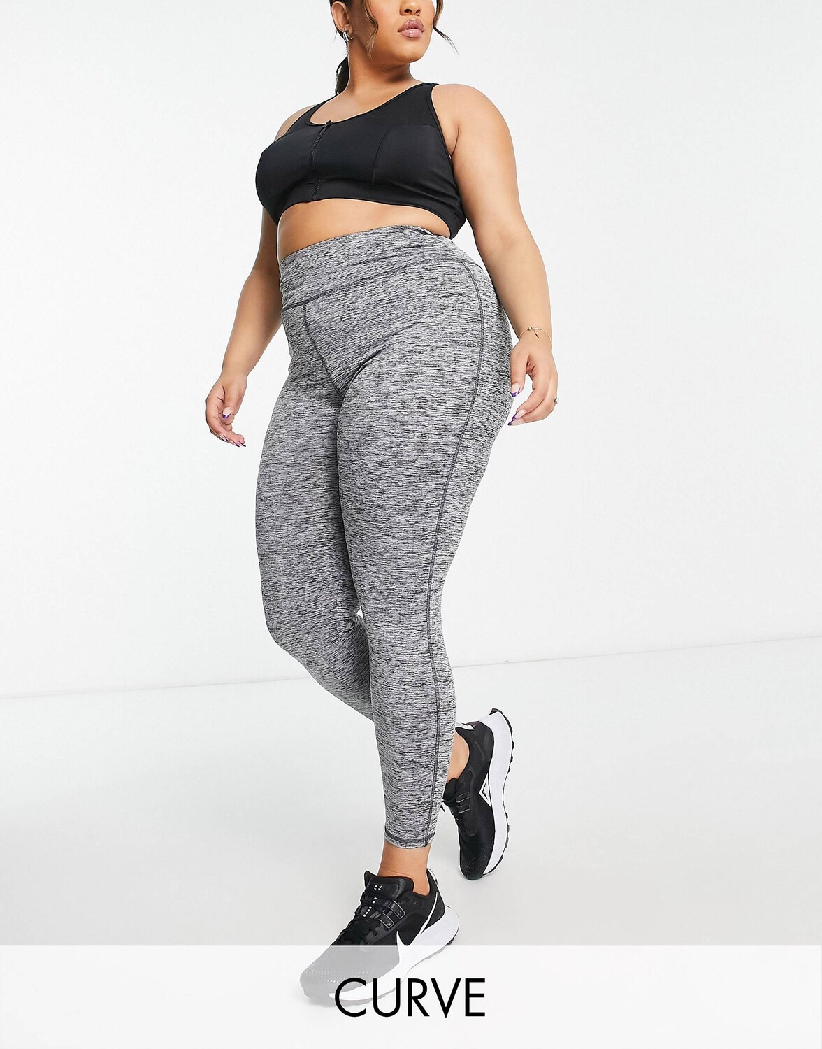 

Леггинсы для йоги ASOS 4505 Curve icon, Серый