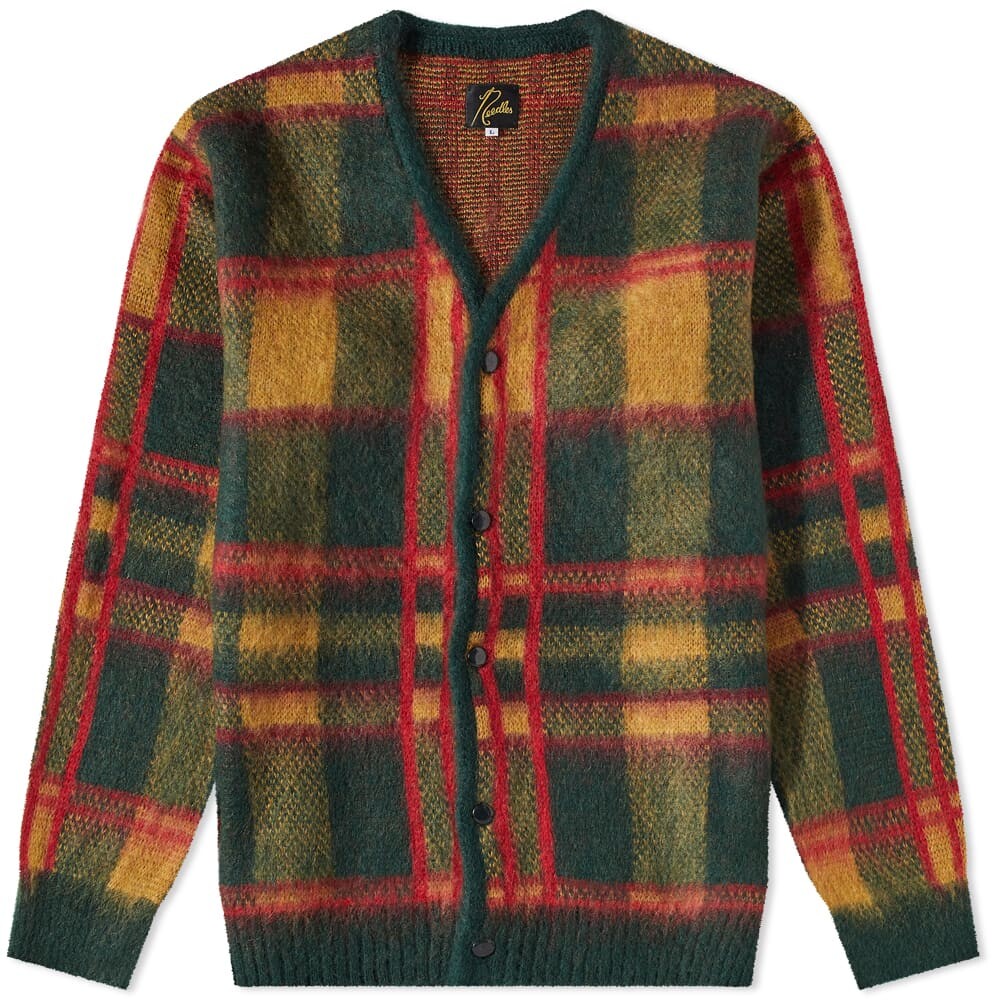 

Джемпер Needles Mohair Tartan Cardigan, Серый
