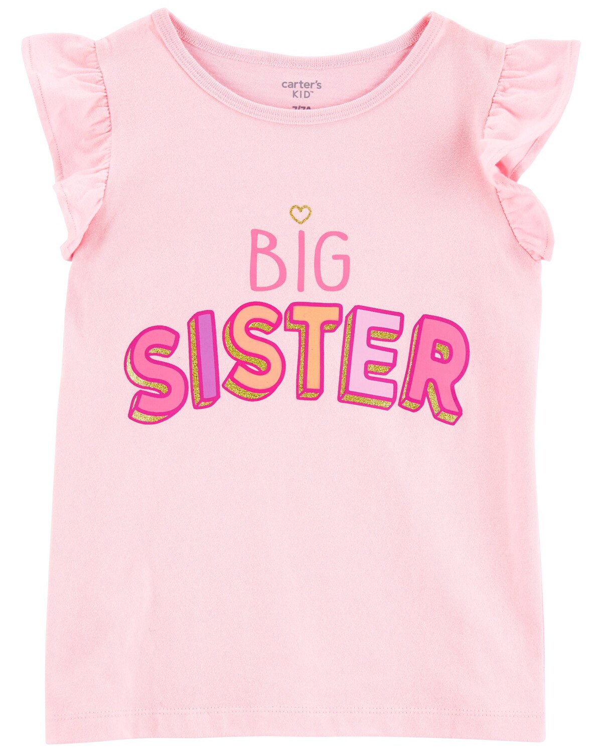 

Футболка Kid Big Sister Carter's, розовый