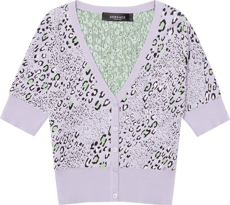 

Кардиган Versace Leopard Pattern Cardigan 'Lilac', разноцветный