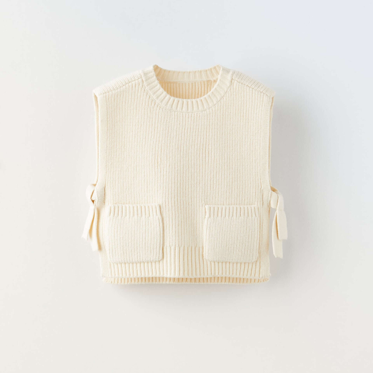 

Жилет Zara With Bows, экрю