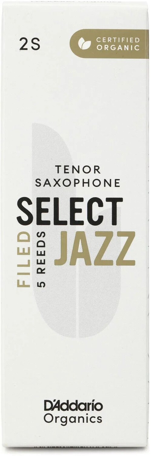 

D'Addario Organics Select Jazz Filed Трости для тенор-саксофона — 2 мягких (5 шт.)
