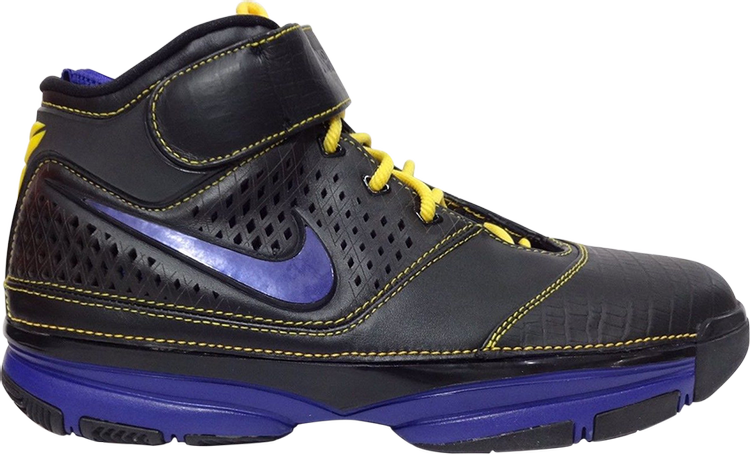 Лимитированные кроссовки Nike Zoom Kobe 2 'Lakers Away' Asia Exclusive, черный - фото