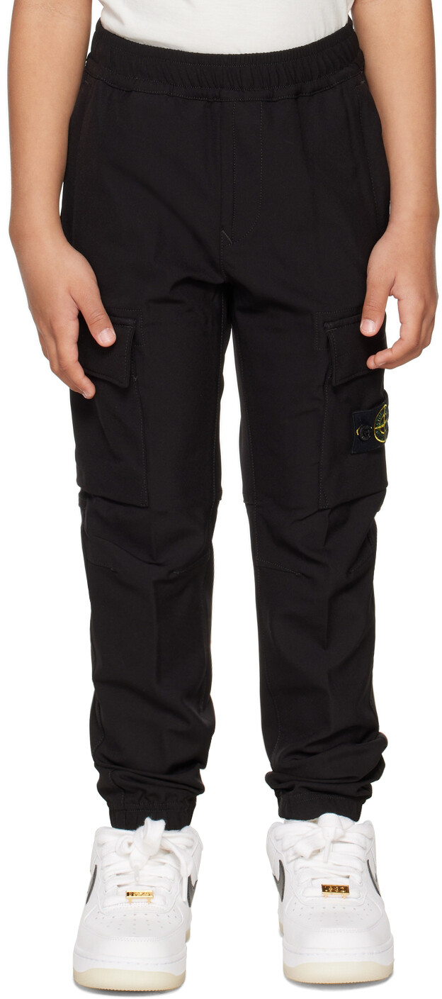 

Детские черные брюки 30612 Stone Island Junior, Черный