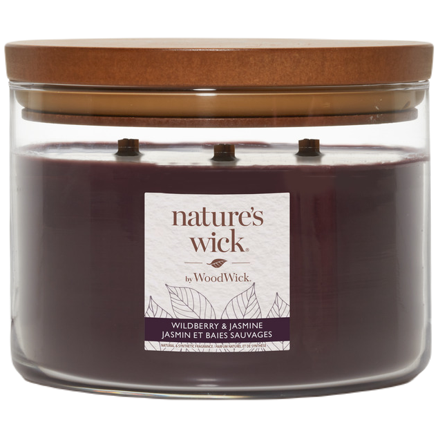 Nature's Wick By WoodWick Wildberry&Jasmine ароматическая свеча, 433 г ароматическая свеча woodwick wildberry