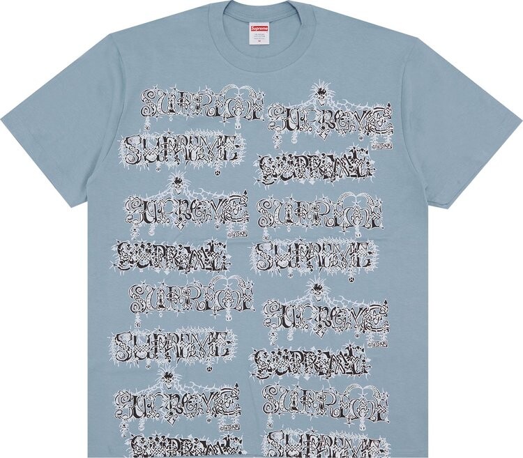 

Футболка Supreme Wombat Tee 'Dusty Blue', синий