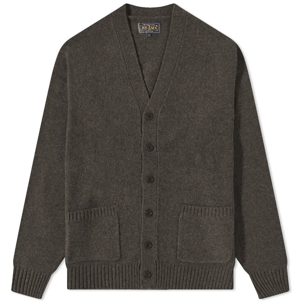 

Джемпер Beams Plus 7G Elbow Patch Cardigan, Серый