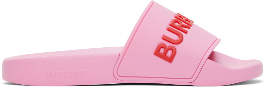 

Розовые шлепанцы Furley Burberry