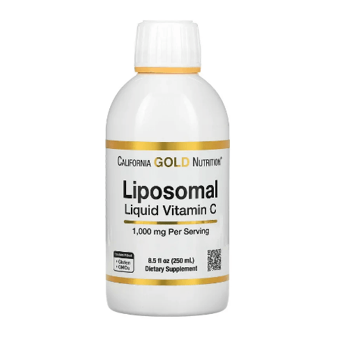 цена Липосомальный жидкий витамин С без вкуса 1000 мг 250 мл California Gold Nutrition