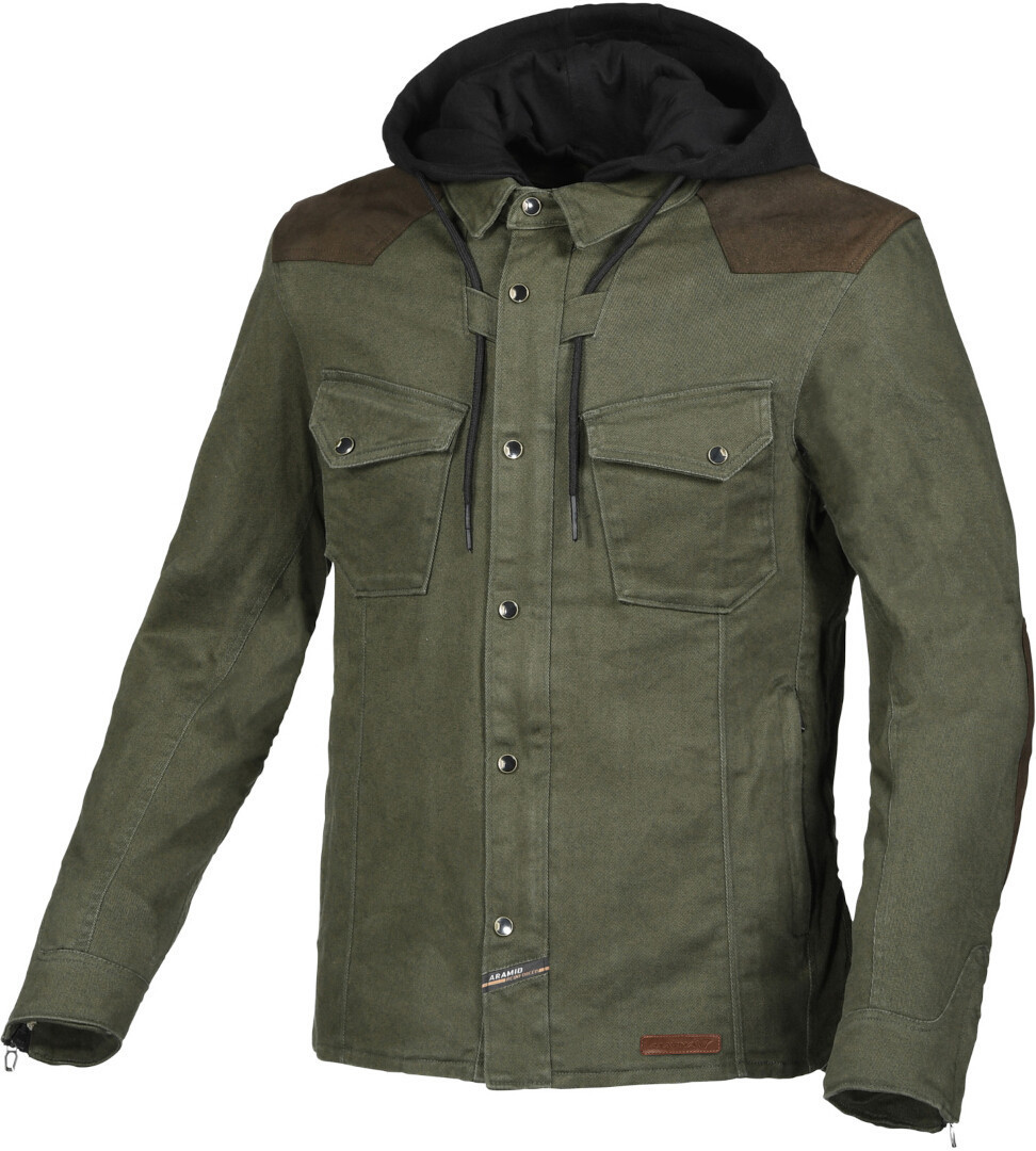 цена Куртка Macna Inland мотоциклетная текстильная, зеленый