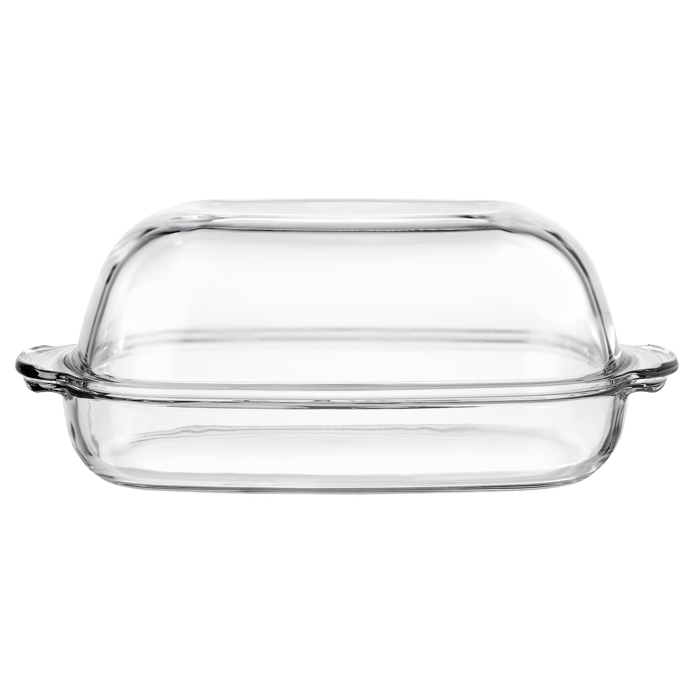BUREN Форма для запекания/сервировки с крышкой, прозрачное стекло,42x26 см IKEA