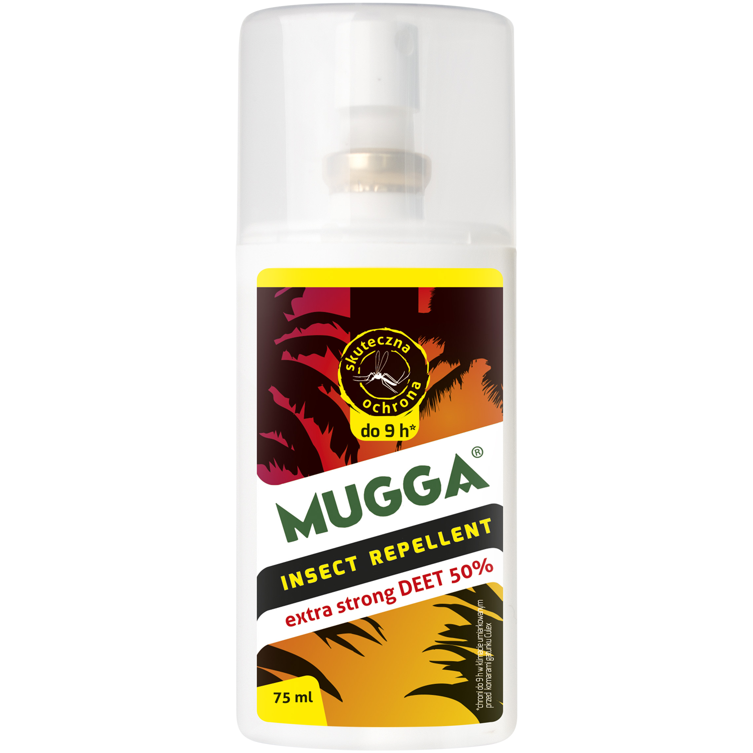Mugga Deet 50% спрей от насекомых, 75 мл