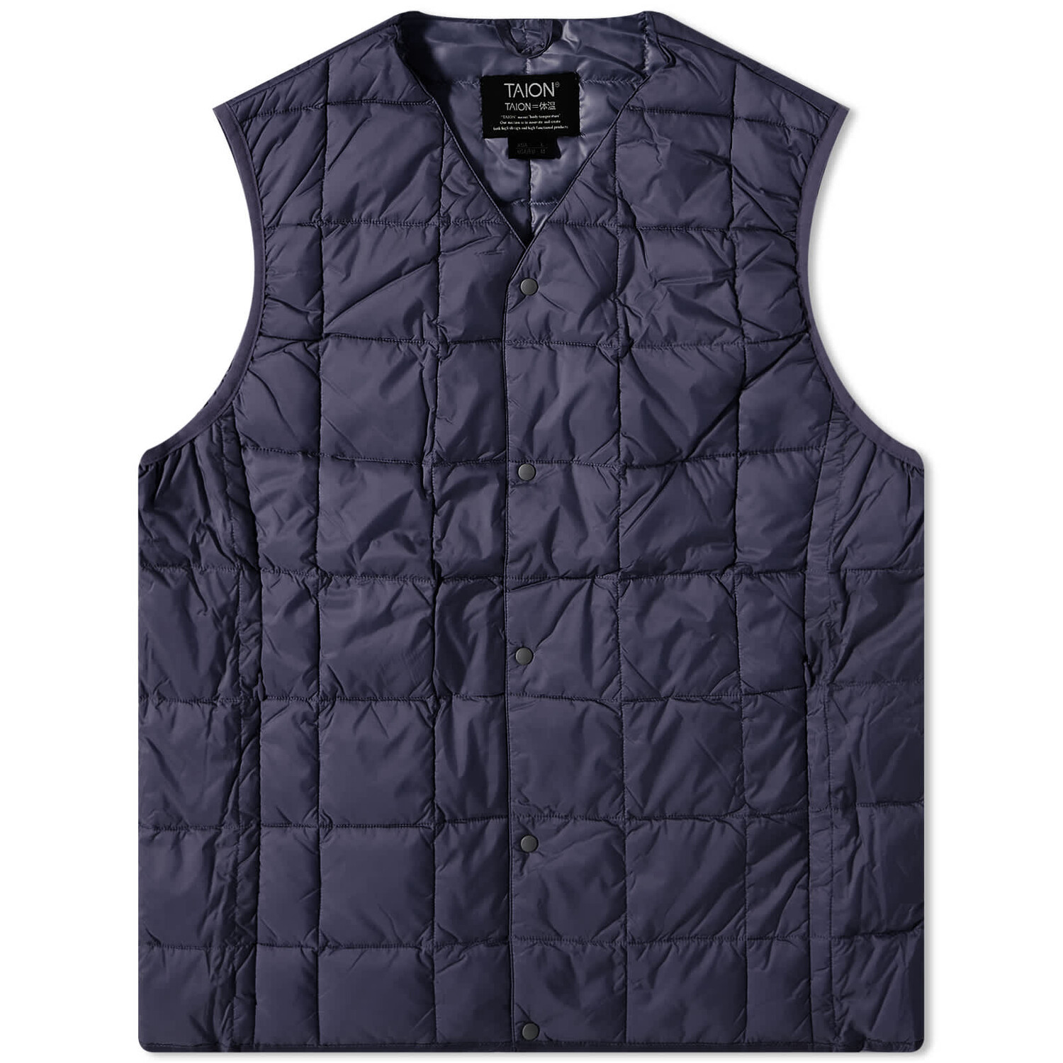 

Жилет утепленный Taion V-neck Down, темно-синий