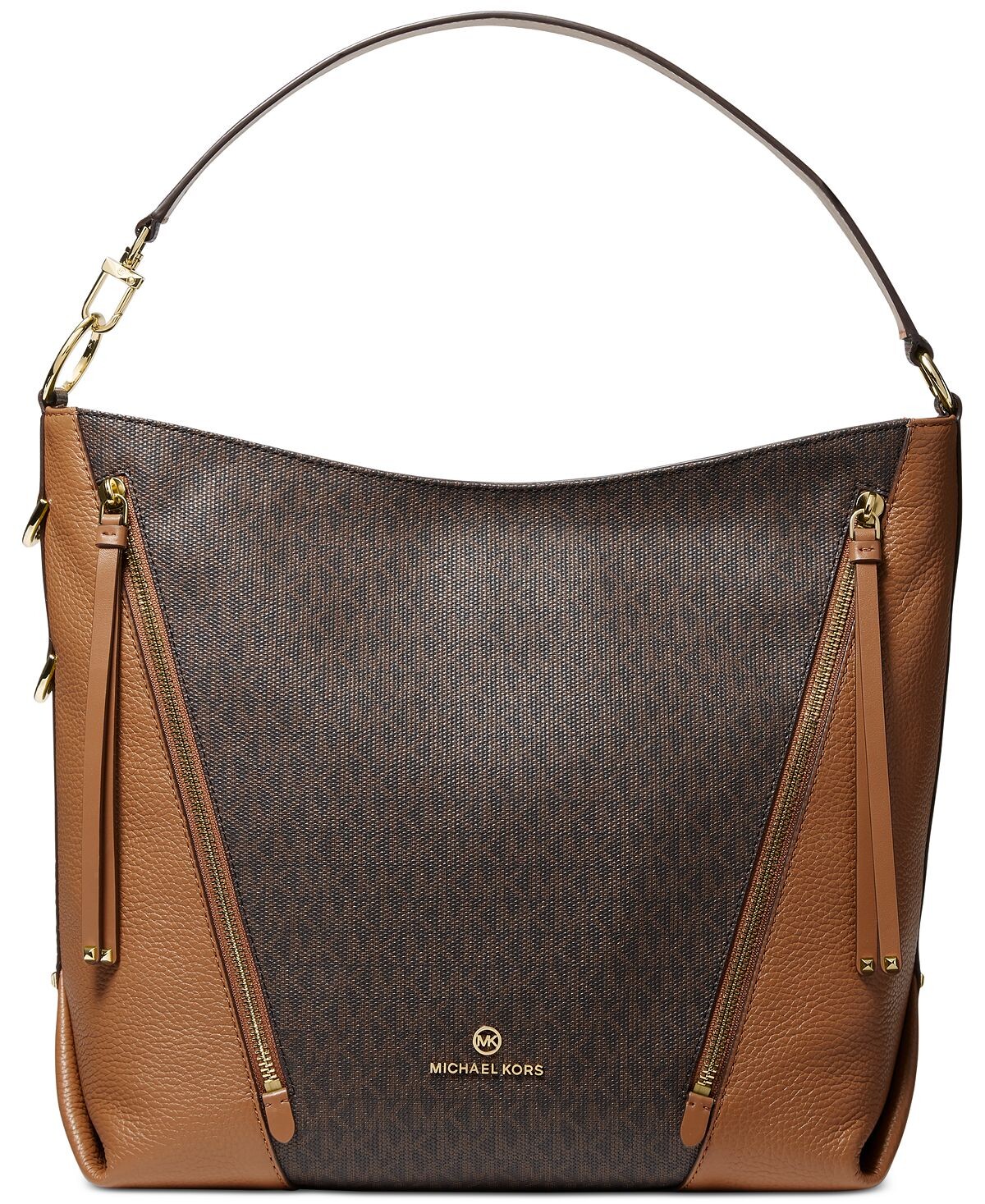 

Фирменная большая сумка на плечо hobo brooklyn Michael Kors, мульти